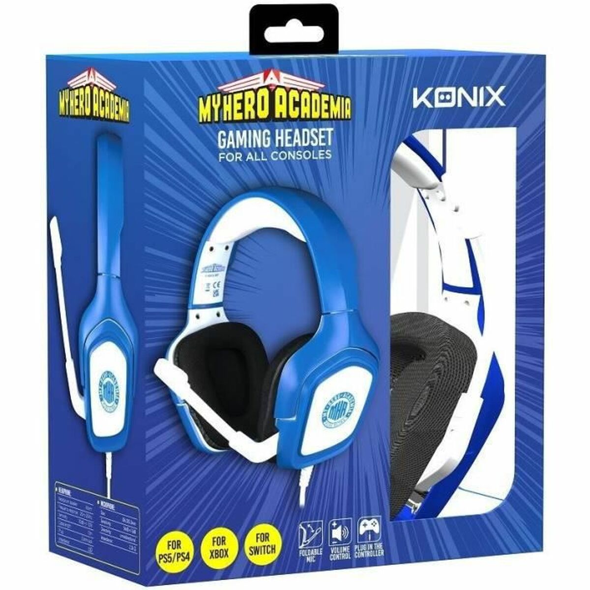 Headphones with Microphone KONIX My Hero Academia