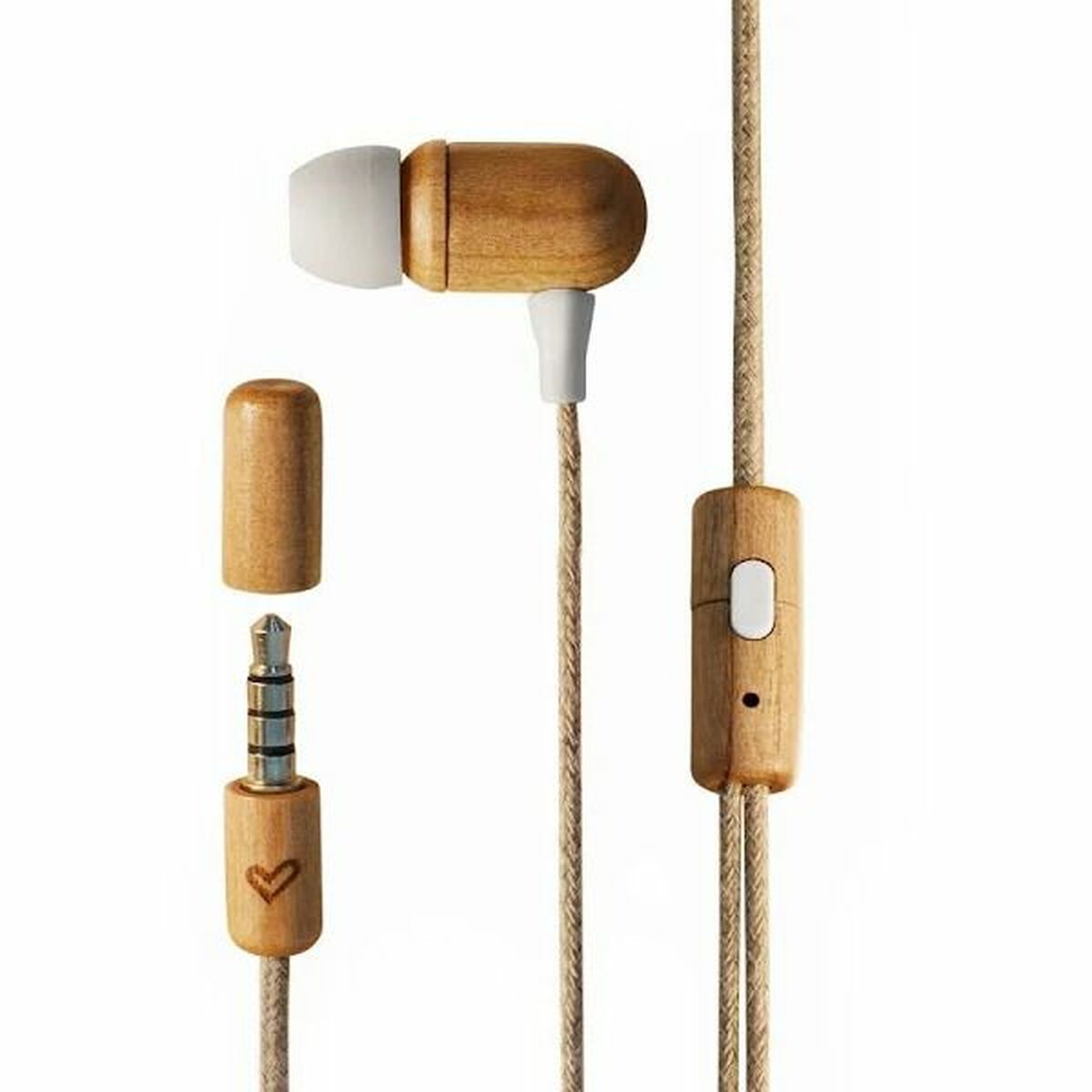 Headphones with Microphone Energy Sistem 450428 USB-C Brown