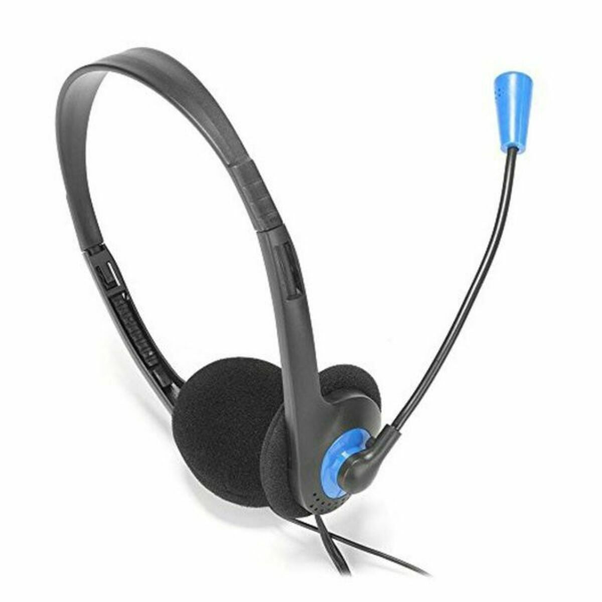 Headphones with Microphone NGS NGS-HEADSET-0003 Black