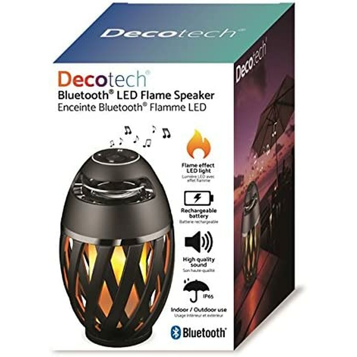 Bluetooth loudspeaker with LED light Lexibook BTL075 Black (Refurbished A)