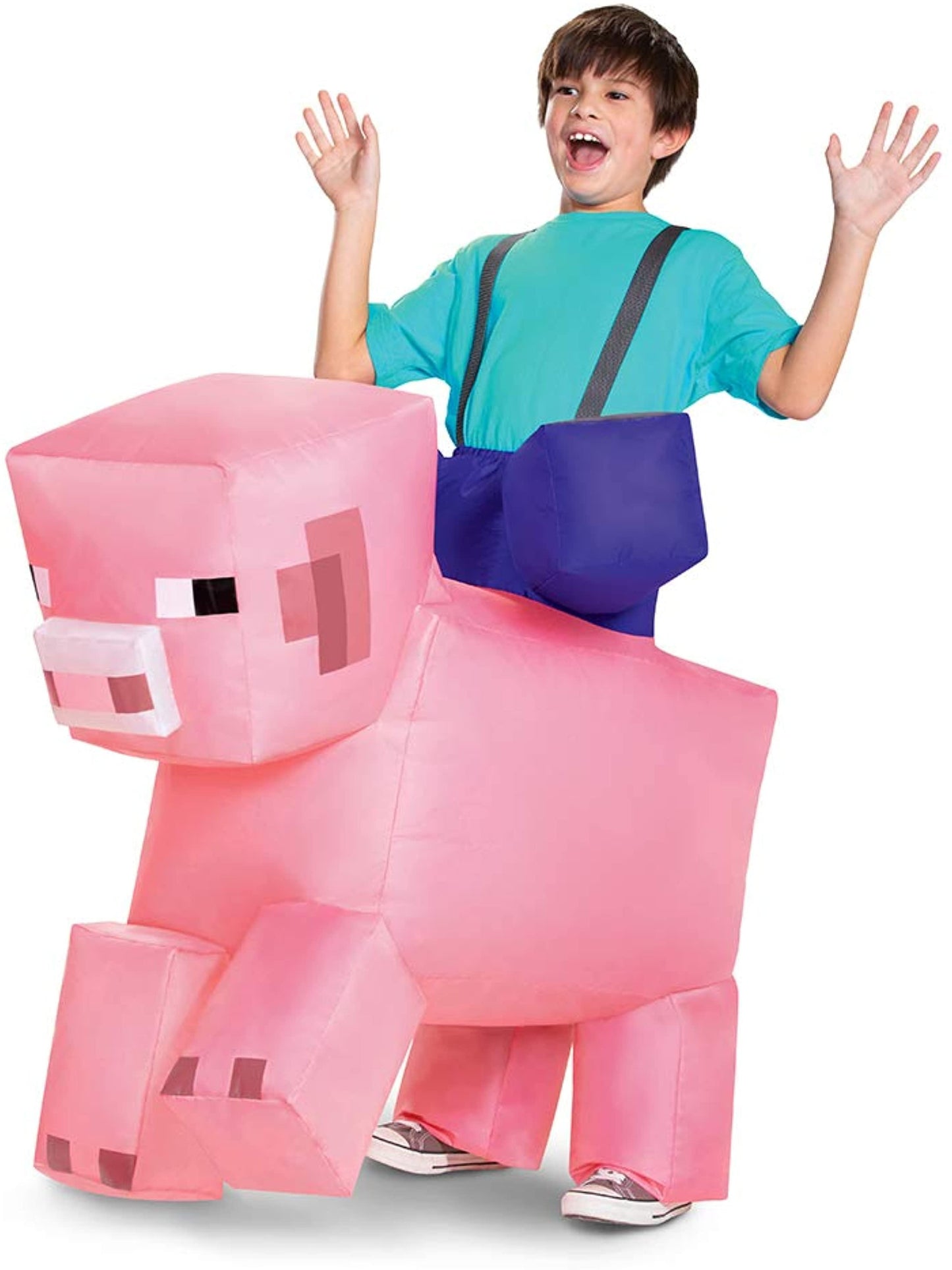 Minecraft Pig Ride-On Child Inflatable Costume § One Size