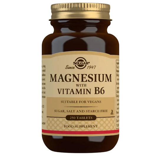 "Solgar Magnesium + Vitamin B6 250 Tablets"