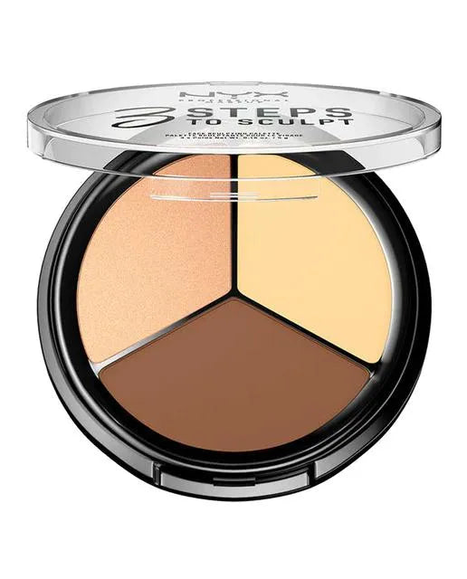 "Nyx 3 Steps to Sculpt Face Sculpting Palette Light 5g"