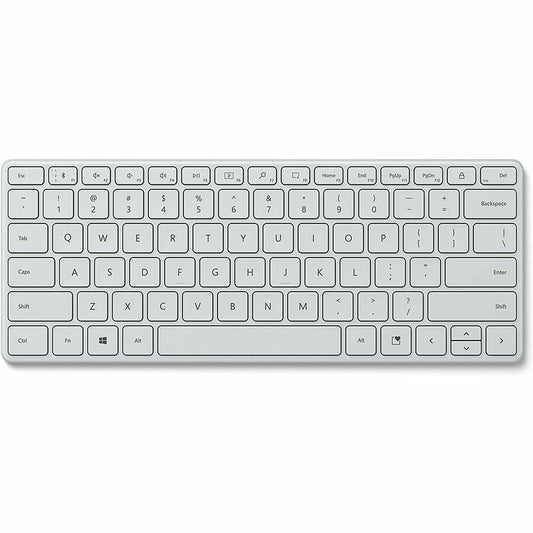 Wireless Keyboard Microsoft 21Y-00054 Spanish Qwerty White Wireless