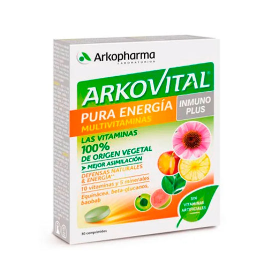 "Arkopharma Arkovital Inmunoplus Pure Energy 30 Tablets"
