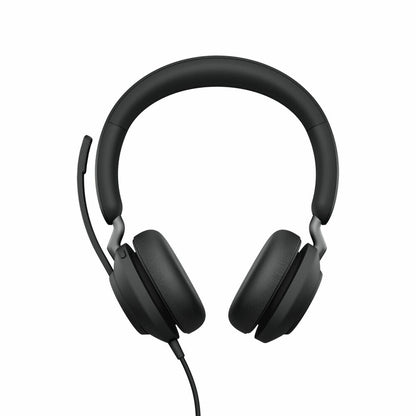 Headphones with Microphone Jabra Evolve2 40, MS Stereo Black