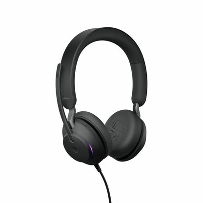Headphones with Microphone Jabra Evolve2 40, MS Stereo Black