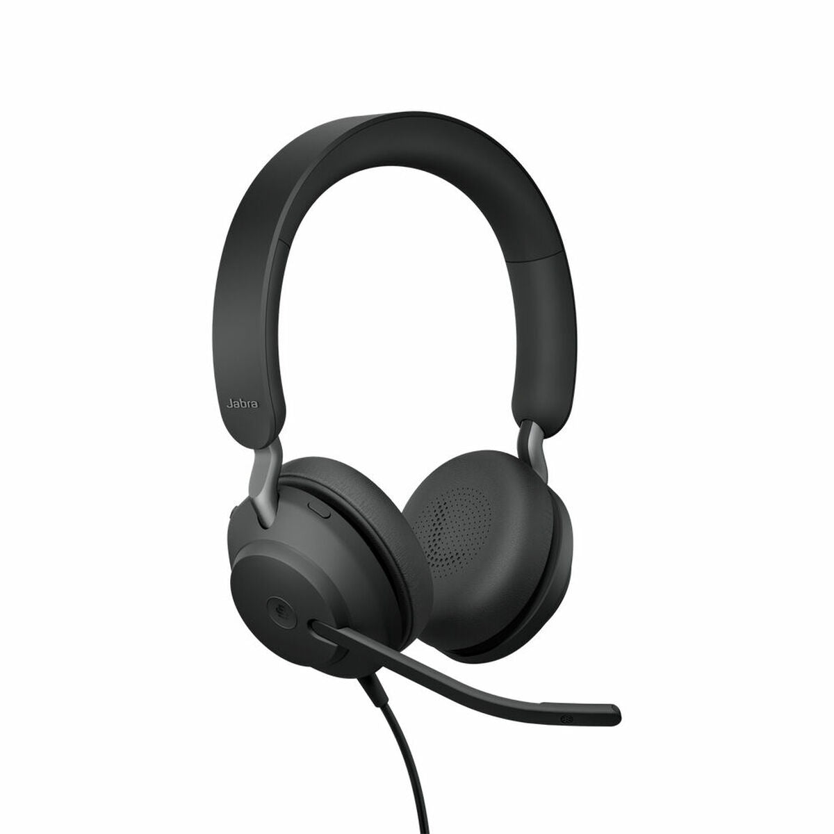 Headphones with Microphone Jabra Evolve2 40, MS Stereo Black