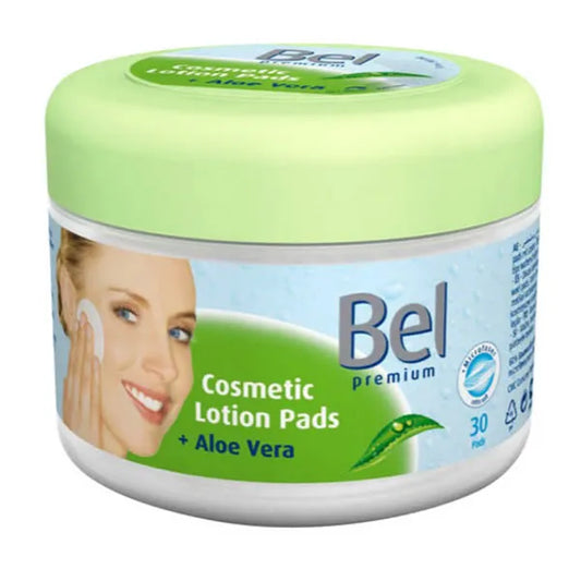 "Bel Premium Cosmetic Lotion Pads Aloe Vera 30 Units "