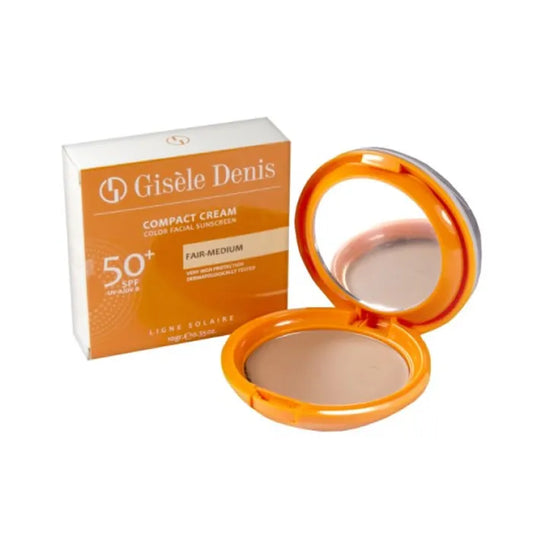 "Gisèle Denis Compact Facial Sunscreen Cream Spf50 + Fair-Medium Tone 10g"