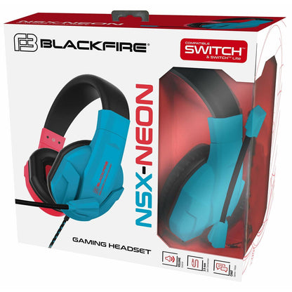 Headphones with Microphone Esprinet NSX-Neon Blue