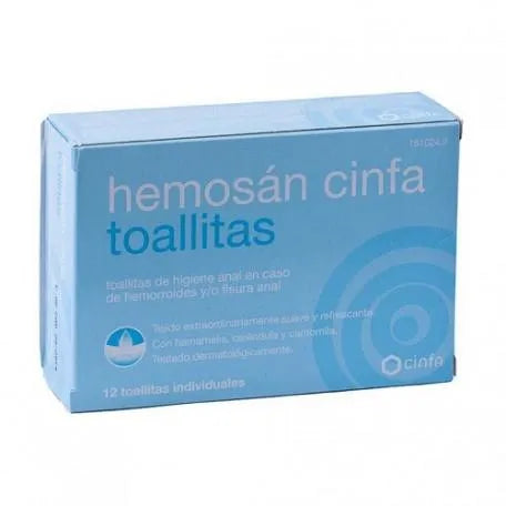 "Cinfa We Have Individual Hemorrhoid Wipes 12 Units"