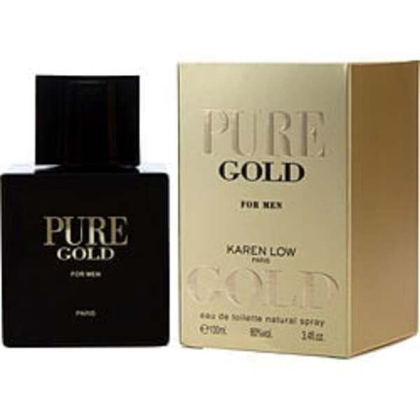 KAREN LOW PURE GOLD by Karen Low EDT SPRAY 3.4 OZ For Men